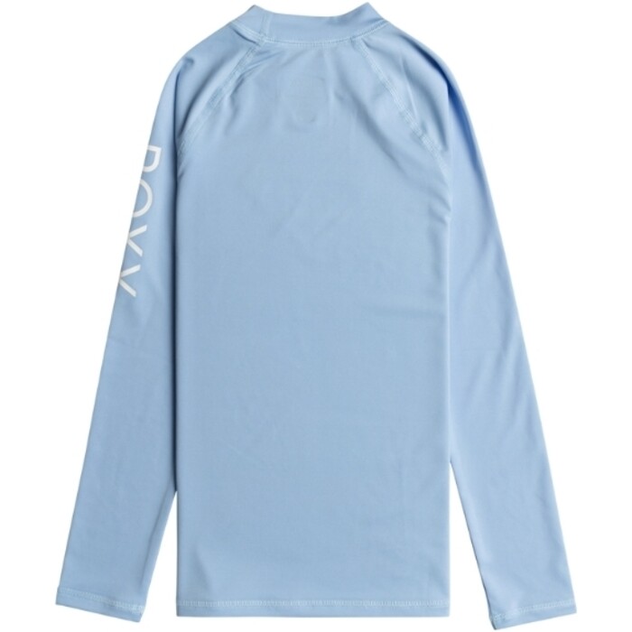 2024 Roxy Girls Wholehearted Long Sleeve Lycra Vest ERGWR03286 - Girls Bel Air Blue